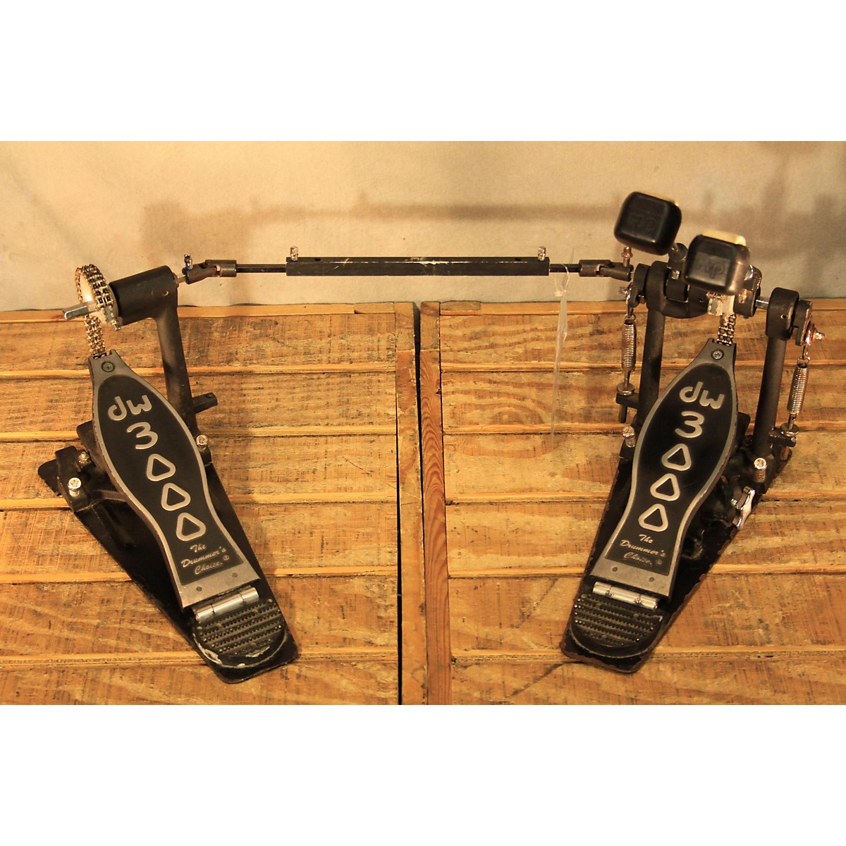 Used DW 3000 Series Double Double Bass Drum Pedal Guitar Center