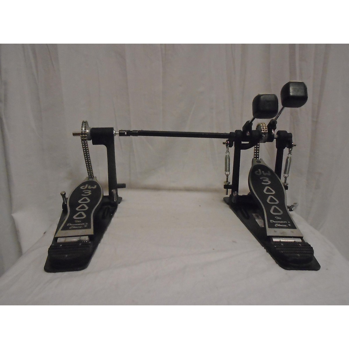 Used DW 3000 Series Double Double Bass Drum Pedal Guitar Center