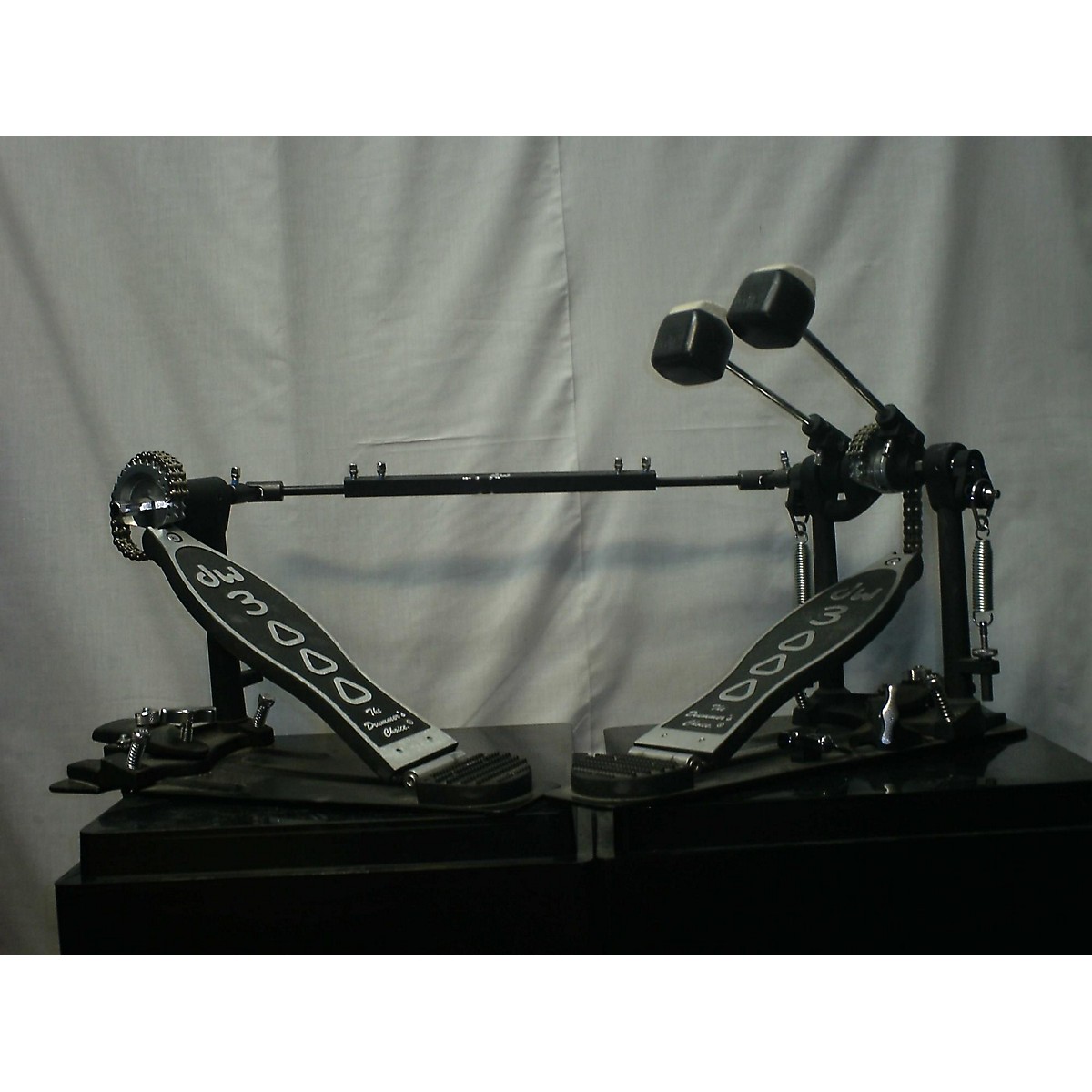 Used DW 3000 Series Double Double Bass Drum Pedal Guitar Center