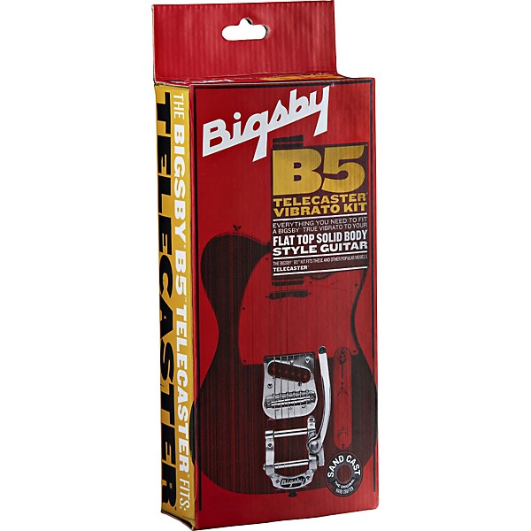 Bigsby B5 Telecaster Vibrato Kit - Telecaster and Similar Flat Top Solid Body Guitars Chrome