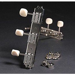 Kluson KR3 Keystone Guitar Tuning Machines - 3 On a Rail Satin Nickel