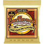 3003 Earthwood 80/20 Bronze Medium Light Acoustic Strings 3-Pack