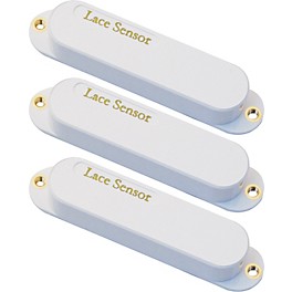 Lace Sensor Gold Guitar Pickups 3-Pack S-S-S Set White Lace Sensor Gold Guitar Pickups 3-Pack S-S-S Set White