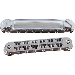 TonePros Standard Locking Tune-o-matic/Tailpiece Set (small posts/notched saddles) Chrome