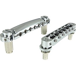 TonePros Standard Locking Tune-o-matic/Tailpiece Set (small posts/notched saddles) Chrome
