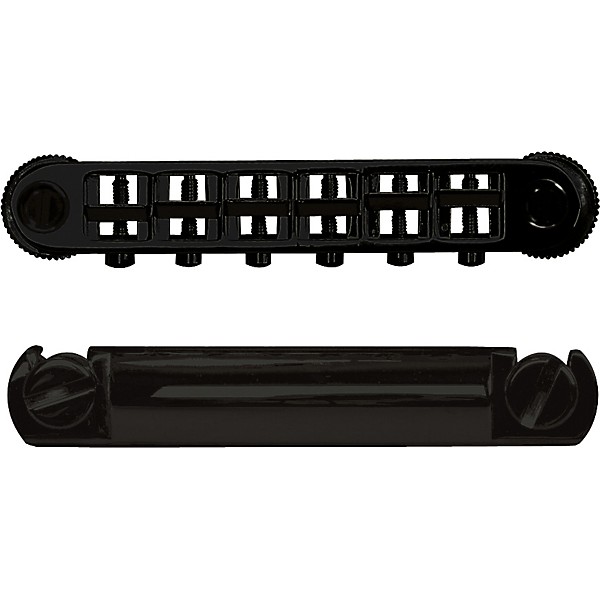 TonePros Metric Locking Tune-o-matic/Tailpiece Set (large posts) Black