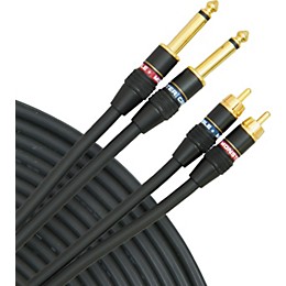 Monster Cable StudioLink RCA to 1/4" Interconnect Cable Pair 2 m