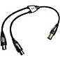 Monster Cable 1 Male to 2 Female XLR Y-Adapter Black thumbnail