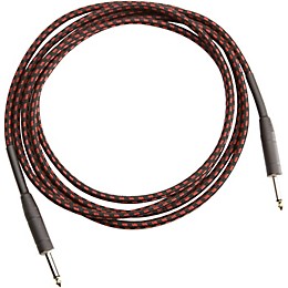 Musician's Gear Tweed 1/4" Straight-Straight Instrument Cable Red 10 ft.