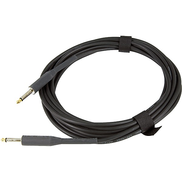 Musician's Gear Standard 1/4" Straight Instrument Cable Black 10 ft.