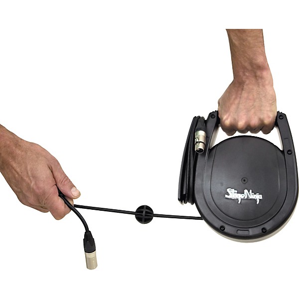 Stage Ninja Retractable XLR Male 26' Cable System for Powered Speakers