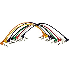 On-Stage TRS - TRS Patch Cable 8-Pack (17") Right Angle 17 In On-Stage TRS - TRS Patch Cable 8-Pack (17") Right Angle 17 In