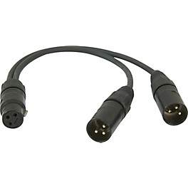 ProCo Y Mic Cable Female XLR-2 Male XLR 1 Ft