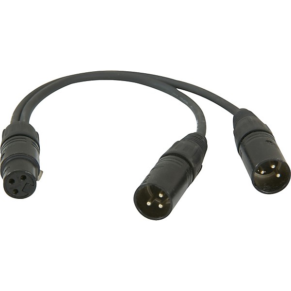 ProCo Y Mic Cable Female XLR-2 Male XLR 1 Ft