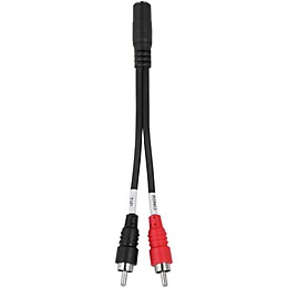 Livewire Stereo 3.5mm(F)-2 RCA(M) Y Cable 6 in.