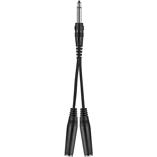 Livewire 1/4"(M)-Dual 1/4"(F) Y Cable 6 in.