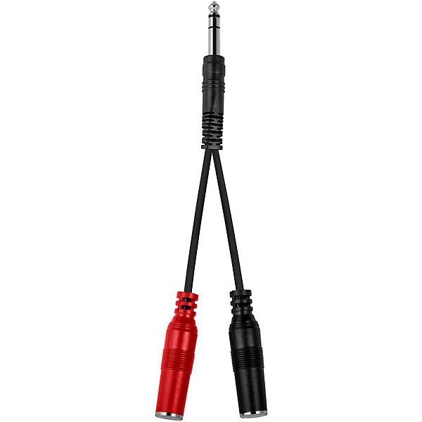 Livewire TRS(M)-Dual 1/4"(F) Y Cable 6 in.
