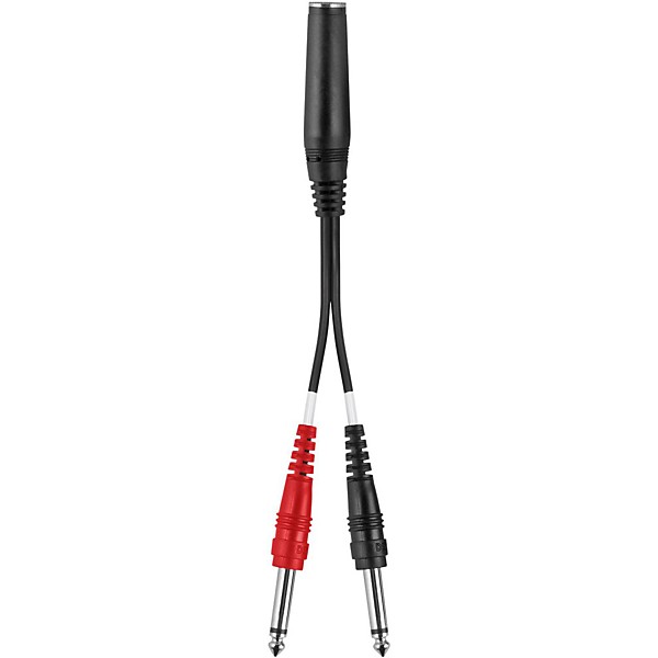 Livewire TRS(F)-Dual 1/4"(M) Y Cable 6 in.