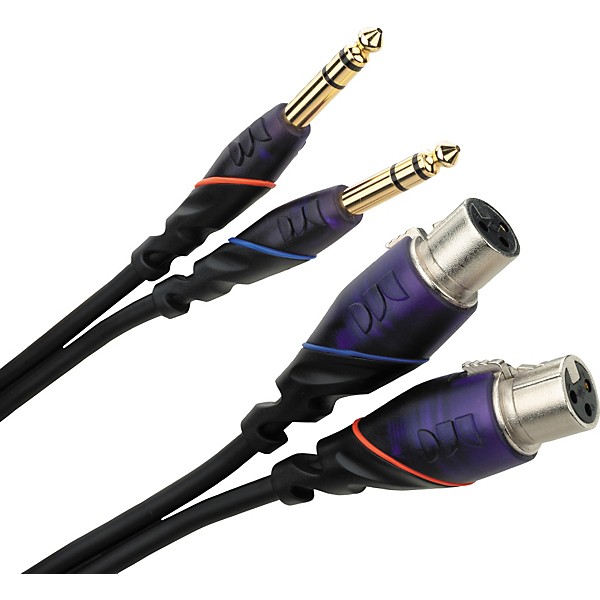 Monster Cable DJ Cable Dual XLR Female to TRS 4 Meters