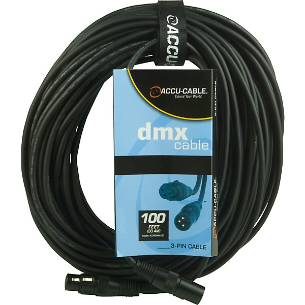 American DJ 3-Pin DMX Lighting Cable 100 ft.