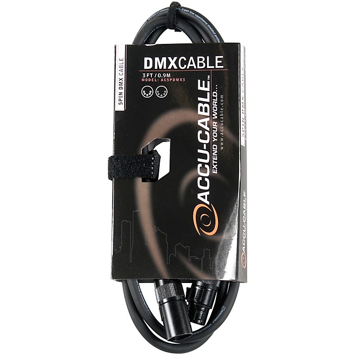 American DJ 5-Pin DMX Lighting Cable 3 ft. | Guitar Center