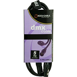 American DJ 5-Pin DMX Lighting Cable 5 ft.