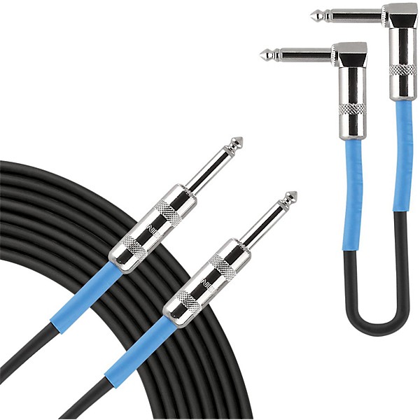 Livewire 18.6-Foot Instrument Cable with 6" Patch Cable Black