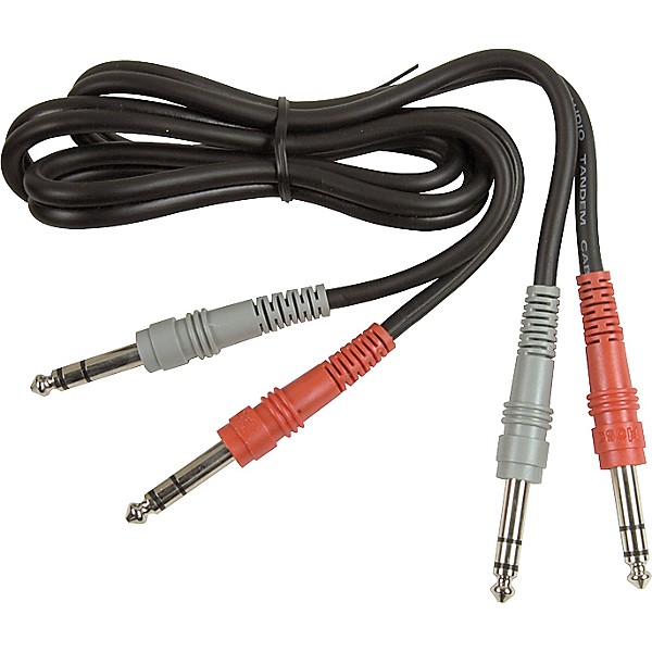Hosa CSS-201 Dual TRS - TRS Patch Cable 3.3 ft.