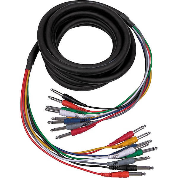 Hosa CPP-802 1/4"-1/4" 8-Channel Recording Snake 6.6 ft.
