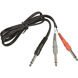 Hosa STP-203 Stereo 1/4" Phone to 2 - Mono 1/4" Phone Insert Cable 6.6 ft.