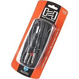 Hosa STP-203 Stereo 1/4" Phone to 2 - Mono 1/4"... Hosa STP-203 Stereo 1/4" Phone to 2 - Mono 1/4" Phone Insert Cable 9.9 ft.