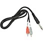Hosa TRS-201 Stereo 1/4" Male TRS to Dual Male RCA Insert Cable 3.3 ft. thumbnail