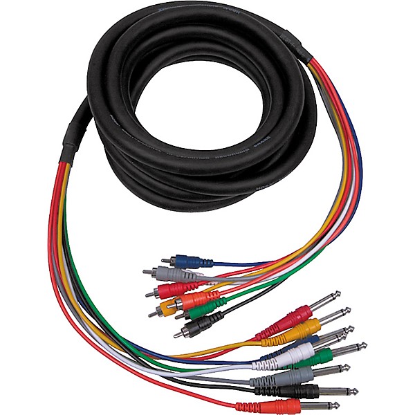 Hosa CPR-802 RCA-1/4" 8-Channel Recording Snake 6.6 ft.