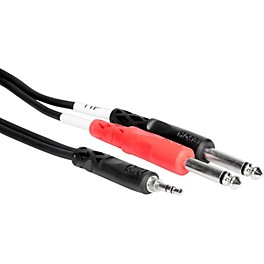 Hosa CMP-153 Stereo Y-Cable Mini Male - Two 1/4" Mono Ma... Hosa CMP-153 Stereo Y-Cable Mini Male - Two 1/4" Mono Males 3 ft.