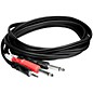Hosa CMP-153 Stereo Y-Cable Mini Male - Two 1/4" Mono Males 3 ft.