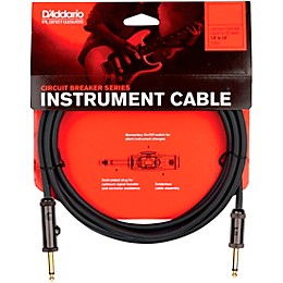 D'Addario PW-AG Circuit Breaker 1/4" Straight Instrument Cable 30 ft.