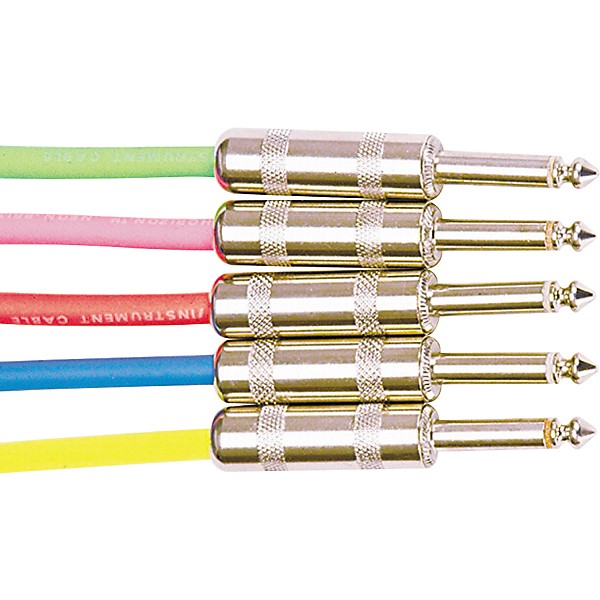 Rapco Horizon Instrument Cable Assorted Colors Neon Pink 20 ft.