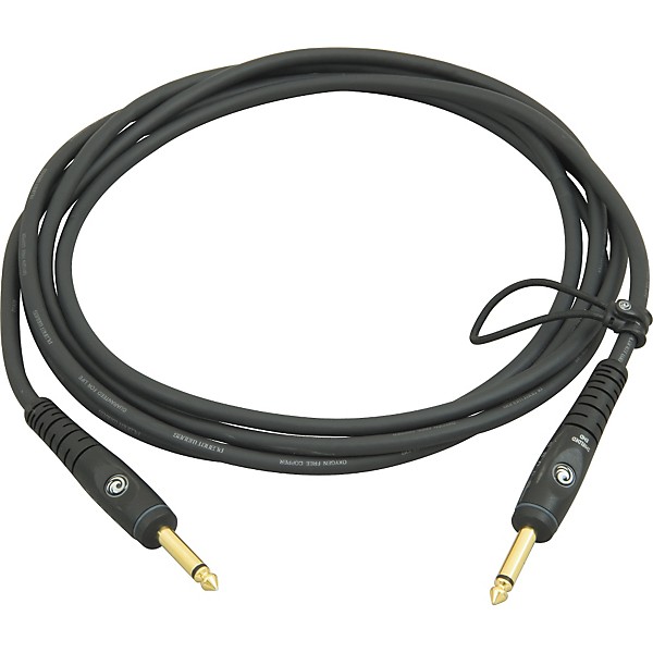 D'Addario Gold-Plated 1/4" Straight Instrument Cable 30 ft.