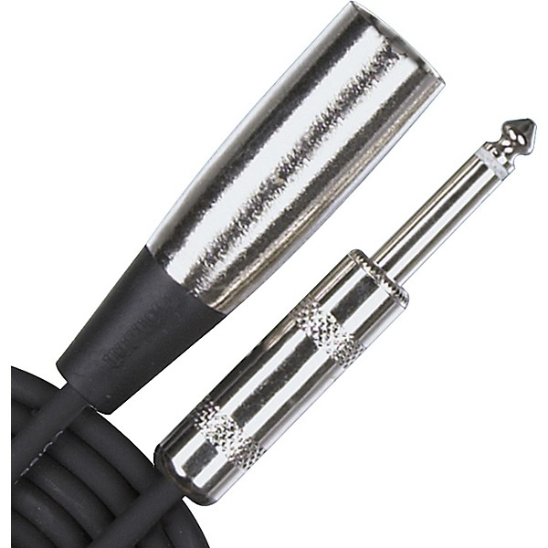 Rapco Horizon Hi-Z 1/4" Male-XLR Male Cable Black 6 ft.