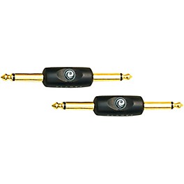 D'Addario 1/4" - 1/4" Male Mono Inline Adapter 2-Pack