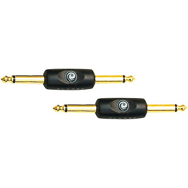 D'Addario 1/4" - 1/4" Male Mono Inline Adapter 2-Pack