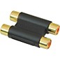 American Recorder Technologies Dual RCA Female to RCA Female Adapter Gold