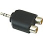 American Recorder Technologies 1/8" Male Stereo To Two RCA Female Adapter Nickel