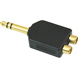 American Recorder Technologies 1/4 inch M... American Recorder Technologies 1/4 inch Male Stereo to 2 RCA Female Adapter Gold