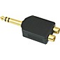 American Recorder Technologies 1/4 inch Male Stereo to 2 RCA Female Adapter Gold thumbnail