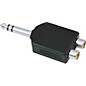 American Recorder Technologies 1/4 inch Male Stereo to 2 RCA Female Adapter Nickel thumbnail