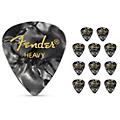 Fender 351 Premium Celluloid Guitar Picks 12-Pack - Black Moto Heavy