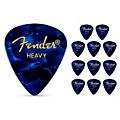 Fender 351 Premium Celluloid Guitar Picks 12-Pack - Blue Moto Heavy