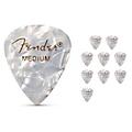 Fender 351 Premium Celluloid Guitar Picks 12-Pack - White Moto Medium