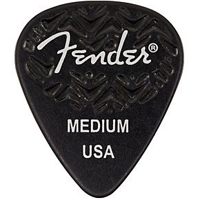 Fender 351 Shape Wavelength Celluloid Guitar Picks (6-Pack), Black ...